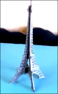 3D Printed  Eiffel Tower Time Lapse