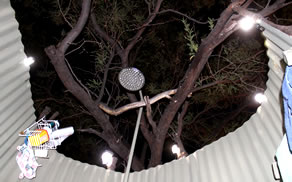 DIY Outdoor Shower Solar Night Lights