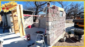 Completing the Block Wall w/ Bottle Window on Shop Build! | Weekly Peek Ep349