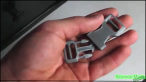 3d print of parachute clip, clasp, buckle for a penny - low cost, how to, and diy!