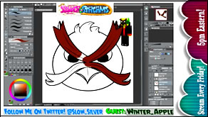 Live Stream of Digital Cartoon, Anime Art using Adobe Illustrator