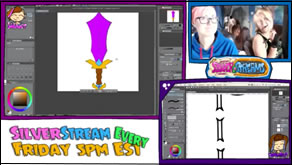Youtube Live Steaming of Drawing Digital Sword in Manga Studio